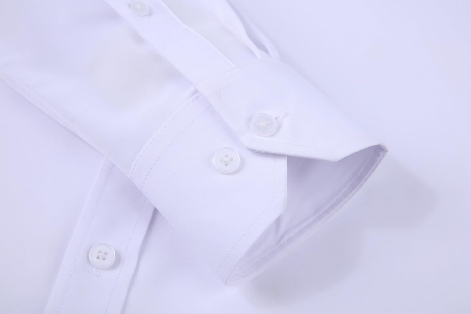 Alex Vando Mens Dress Shirt Wrinkle Free Regular Fit 4-Way Stretch Button Down Shirts