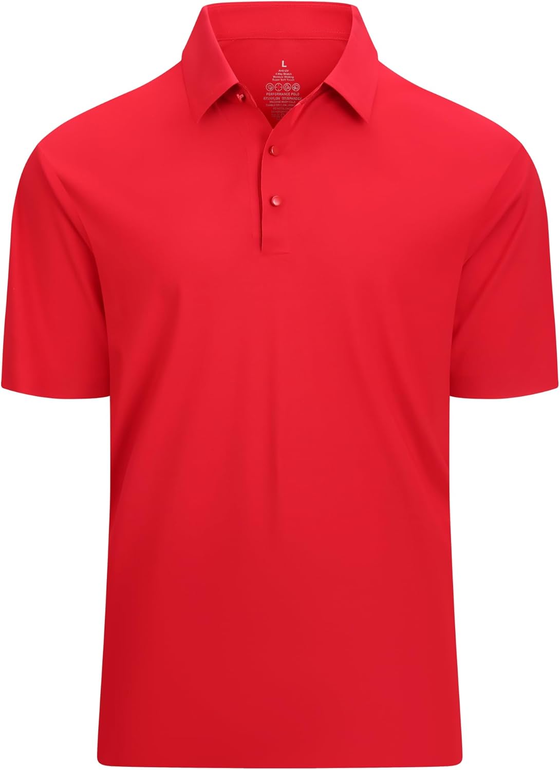 Alex Vando Mens Seamless Golf Shirt Moisture Wicking Quick-Dry Tailored Fit Polo Shirts
