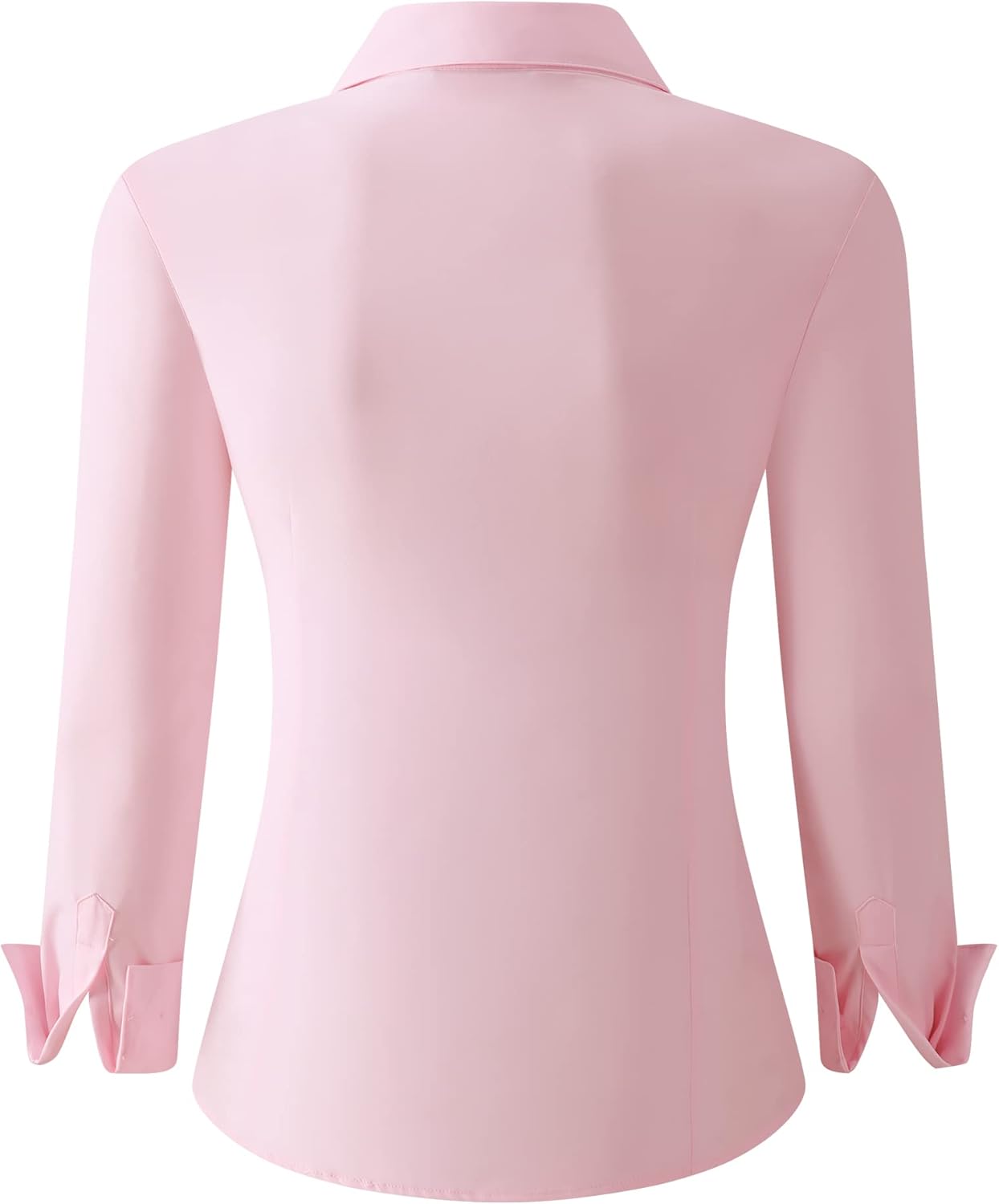 Alex Vando Womens Dress Shirts Wrinkle Free Regular Fit Long Sleeve Stretch Work Shirt