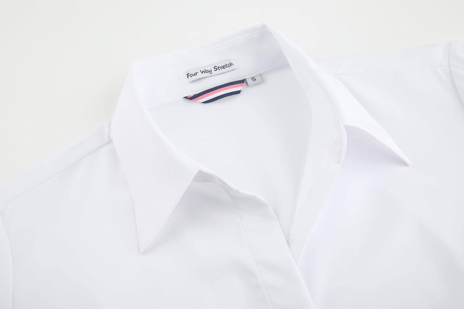 Alex Vando Womens Dress Shirts Wrinkle Free Regular Fit Long Sleeve Stretch Work Shirt