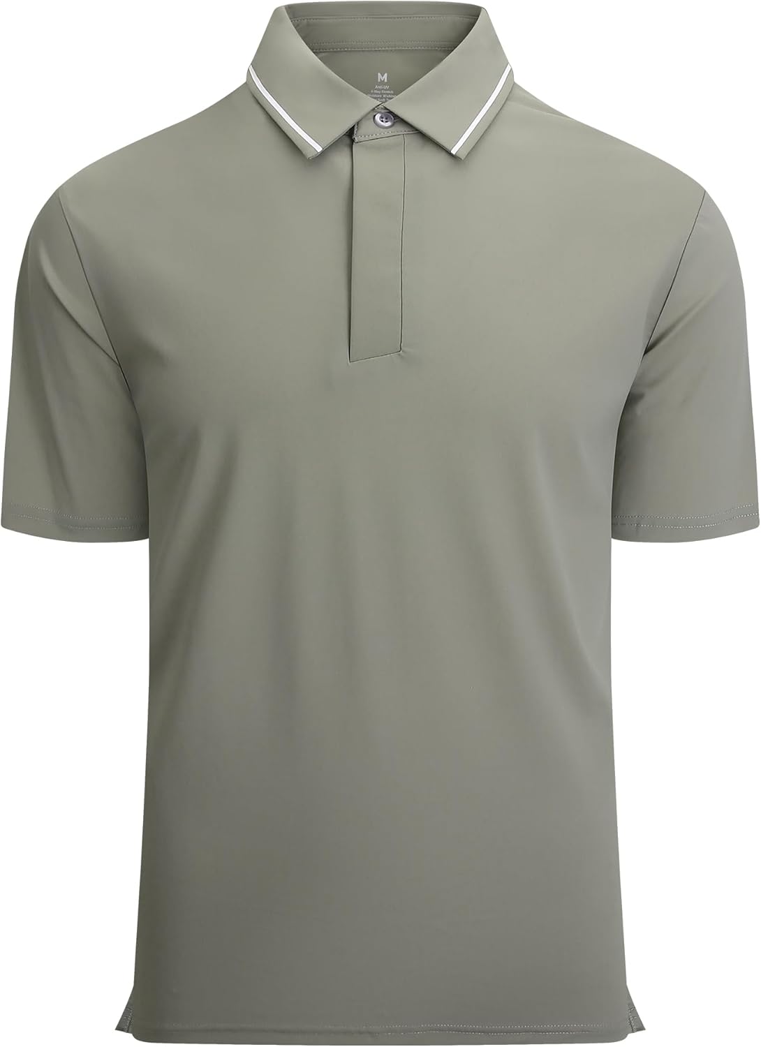 Alex Vando Mens Stain Resistant Polo Shirt Short Sleeve Soild Stretch Performance Work Polo Shirts for Men