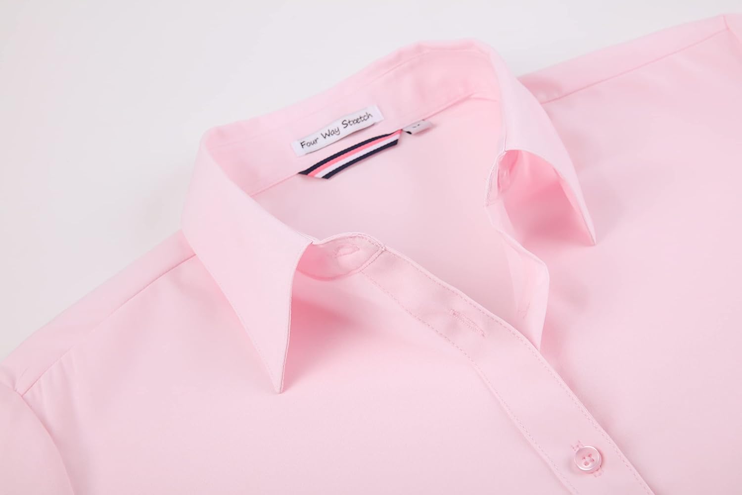 Alex Vando Womens Dress Shirts Wrinkle Free Regular Fit Long Sleeve Stretch Work Shirt
