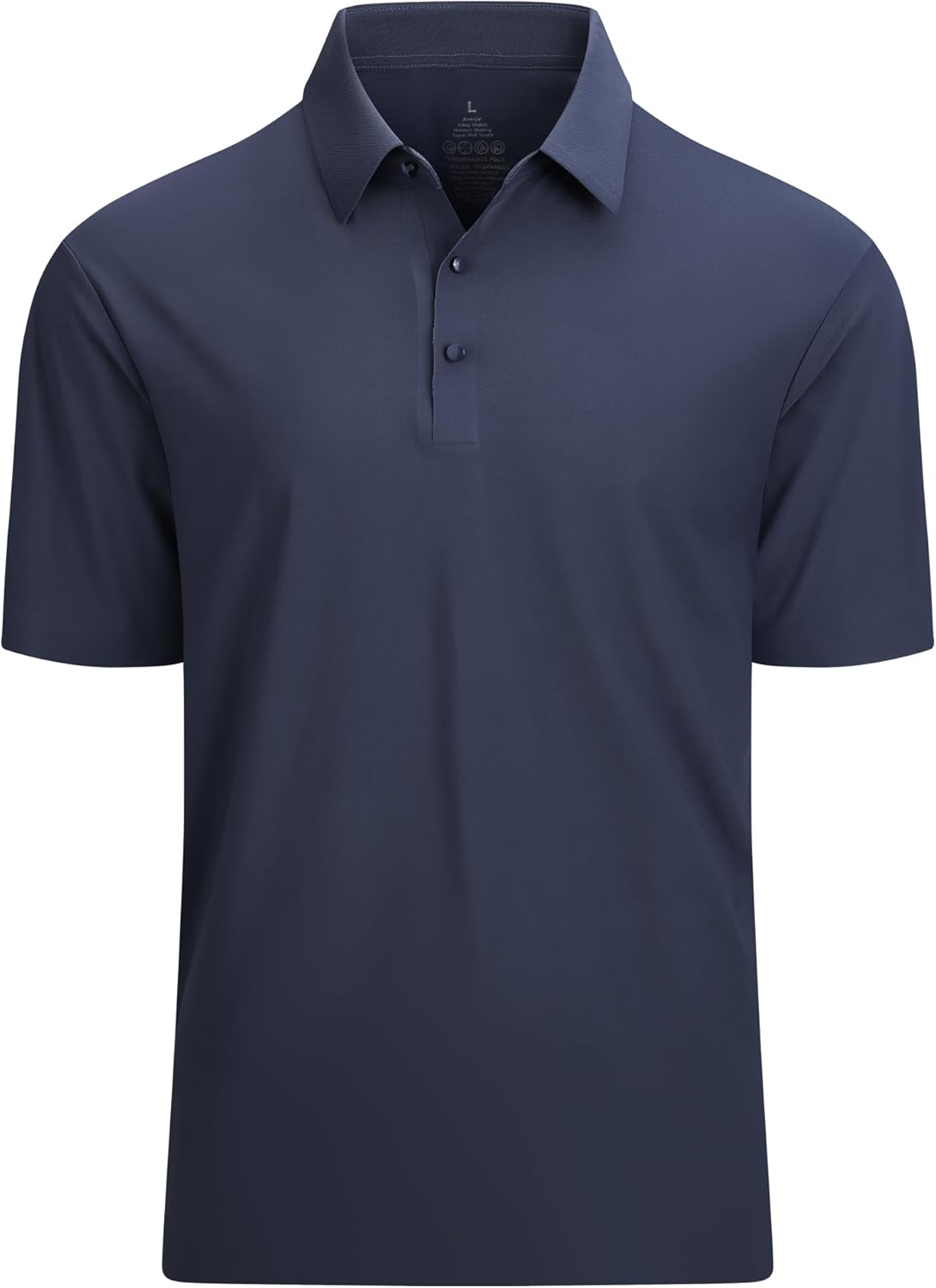 Alex Vando Mens Seamless Golf Shirt Moisture Wicking Quick-Dry Tailored Fit Polo Shirts