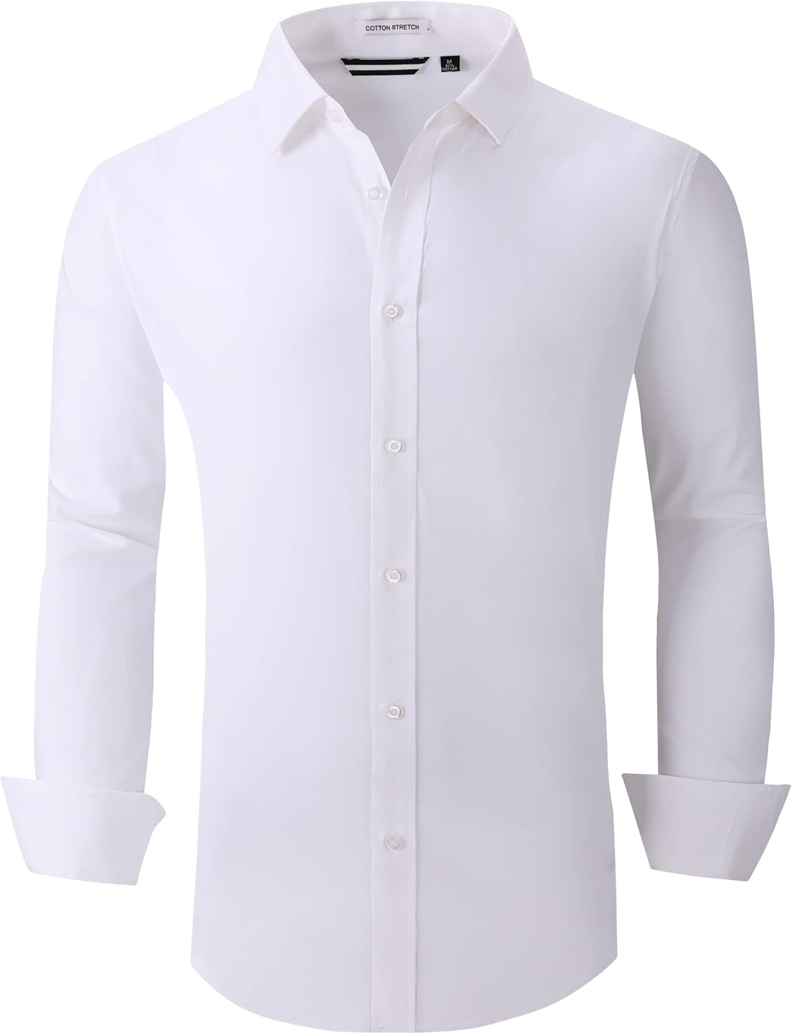 Alex Vando Mens Dress Shirts Regular Fit Long Sleeve Stretch Business Dress Shirts for Men