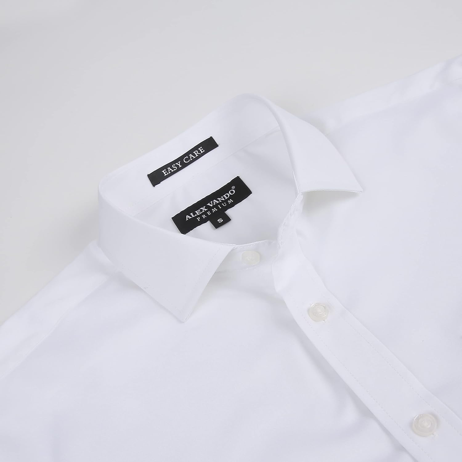 Alex Vando Mens Bamboo Dress Shirts Wrinkle Free Regular Fit Stretch Button Down Shirt