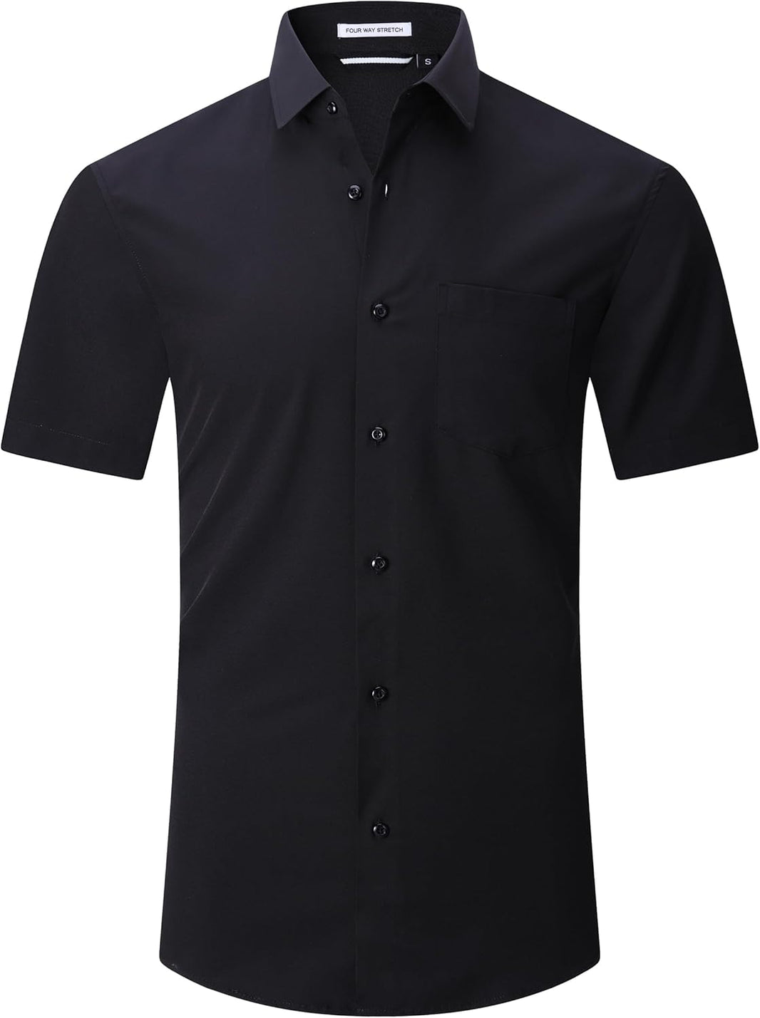 Alex Vando Mens Bamboo Dress Shirts Wrinkle Free Regular Fit Stretch