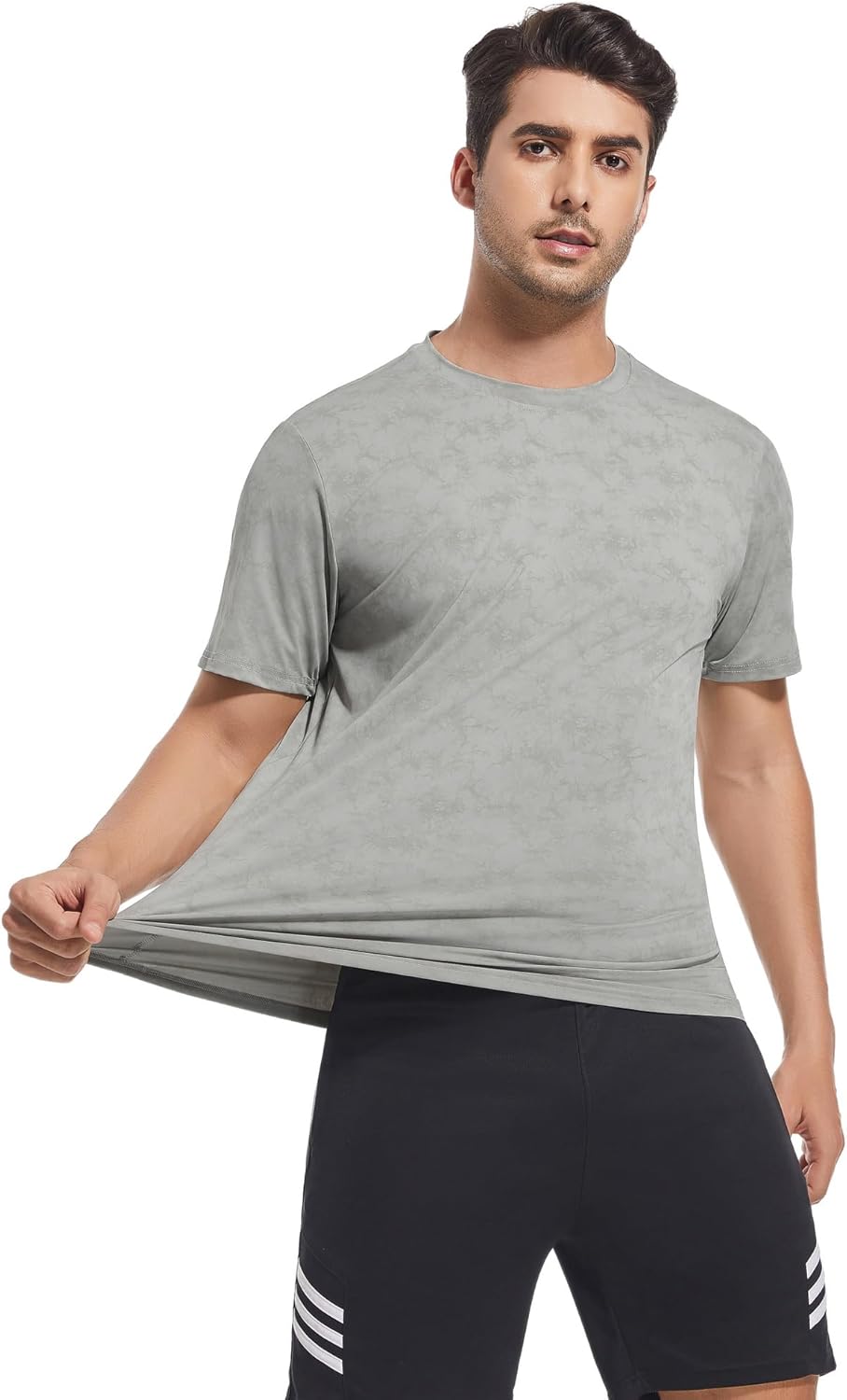 Alex Vando Men's Tie Dye Print Four-Way Stretch T-Shirt