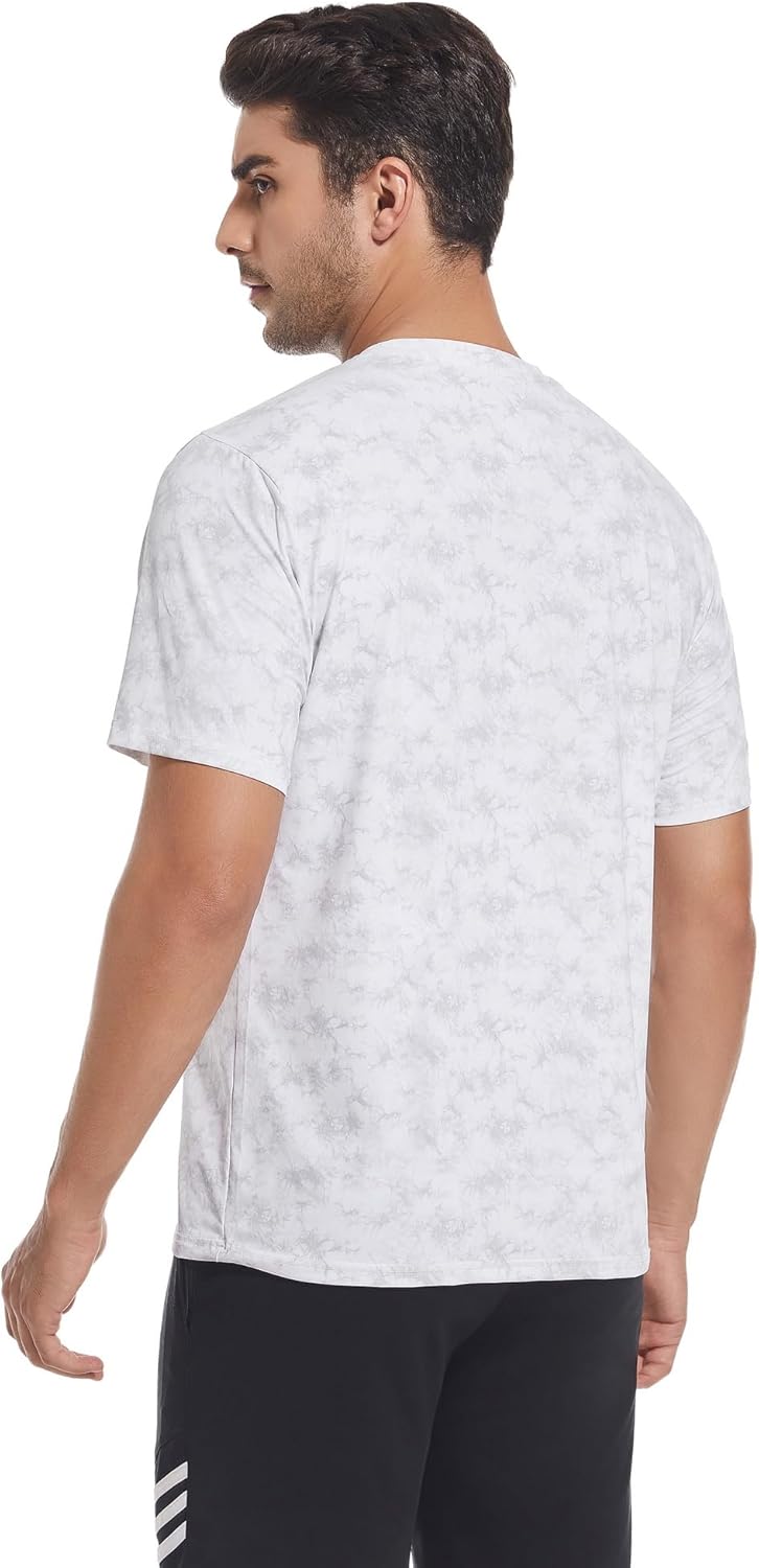Alex Vando Men's Tie Dye Print Four-Way Stretch T-Shirt