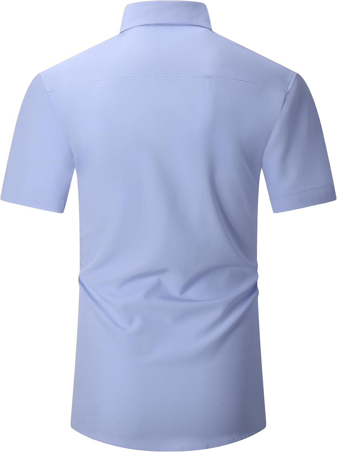 Alex Vando Mens Dress Shirts 4-Way Stretch Wrinkle Free Regular Fit Short Sleeve Men Button Down Shirt