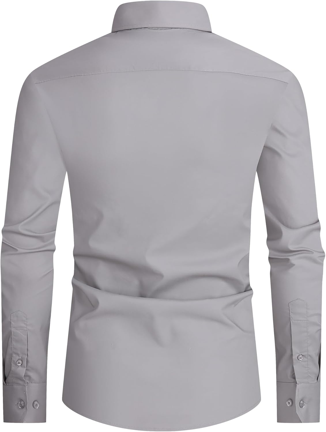 Alex Vando Mens Dress Shirt Easy Care Slim Fit Long Sleeve Cotton Stretch Button Down Shirt