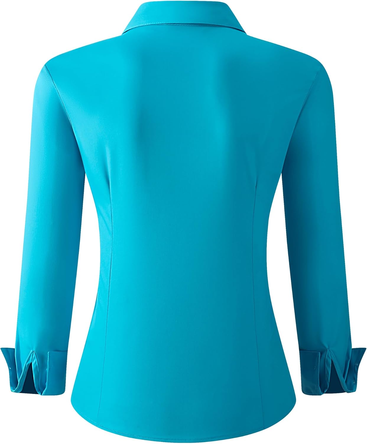 Alex Vando Womens Button Down Shirt Wrinkle Free Casual Long Sleeve Work Blouse Tops