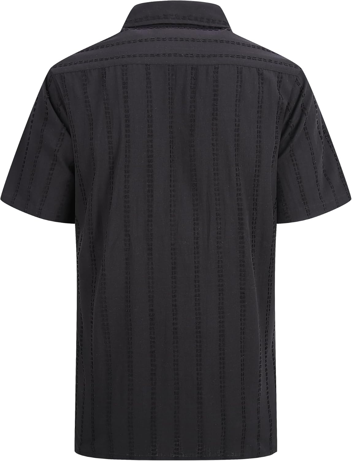 Alex Vando Mens Dress Shirts 4-Way Stretch Wrinkle Free Regular Fit Short Sleeve Men Button Down Shirt