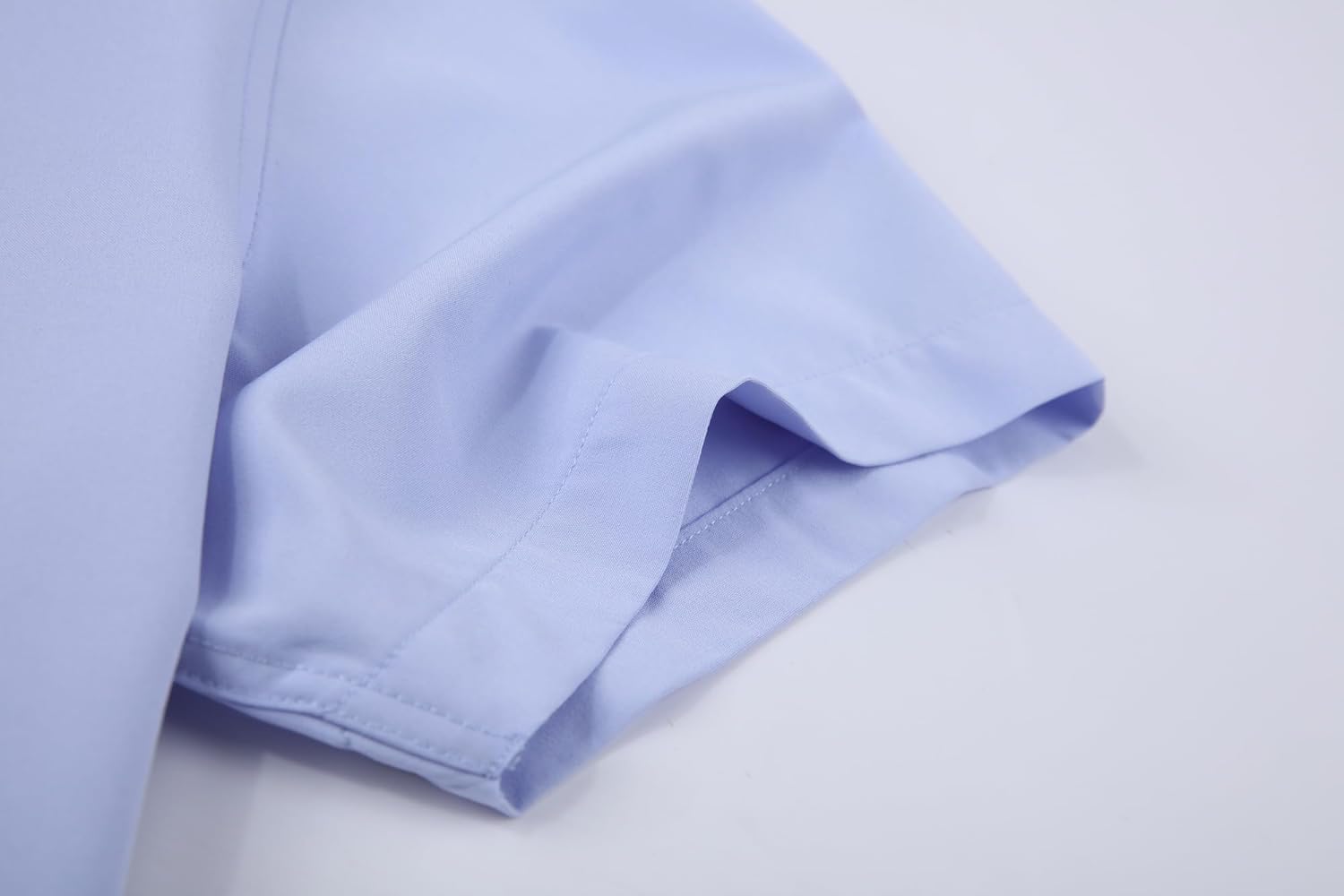 Alex Vando Mens Dress Shirts 4-Way Stretch Wrinkle Free Regular Fit Short Sleeve Men Button Down Shirt