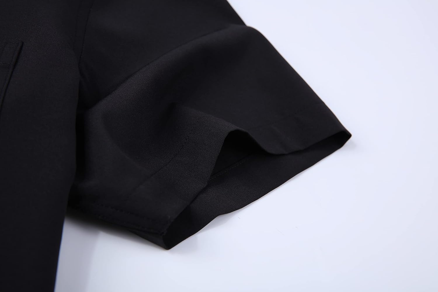 Alex Vando Mens Dress Shirts 4-Way Stretch Wrinkle Free Regular Fit Short Sleeve Men Button Down Shirt