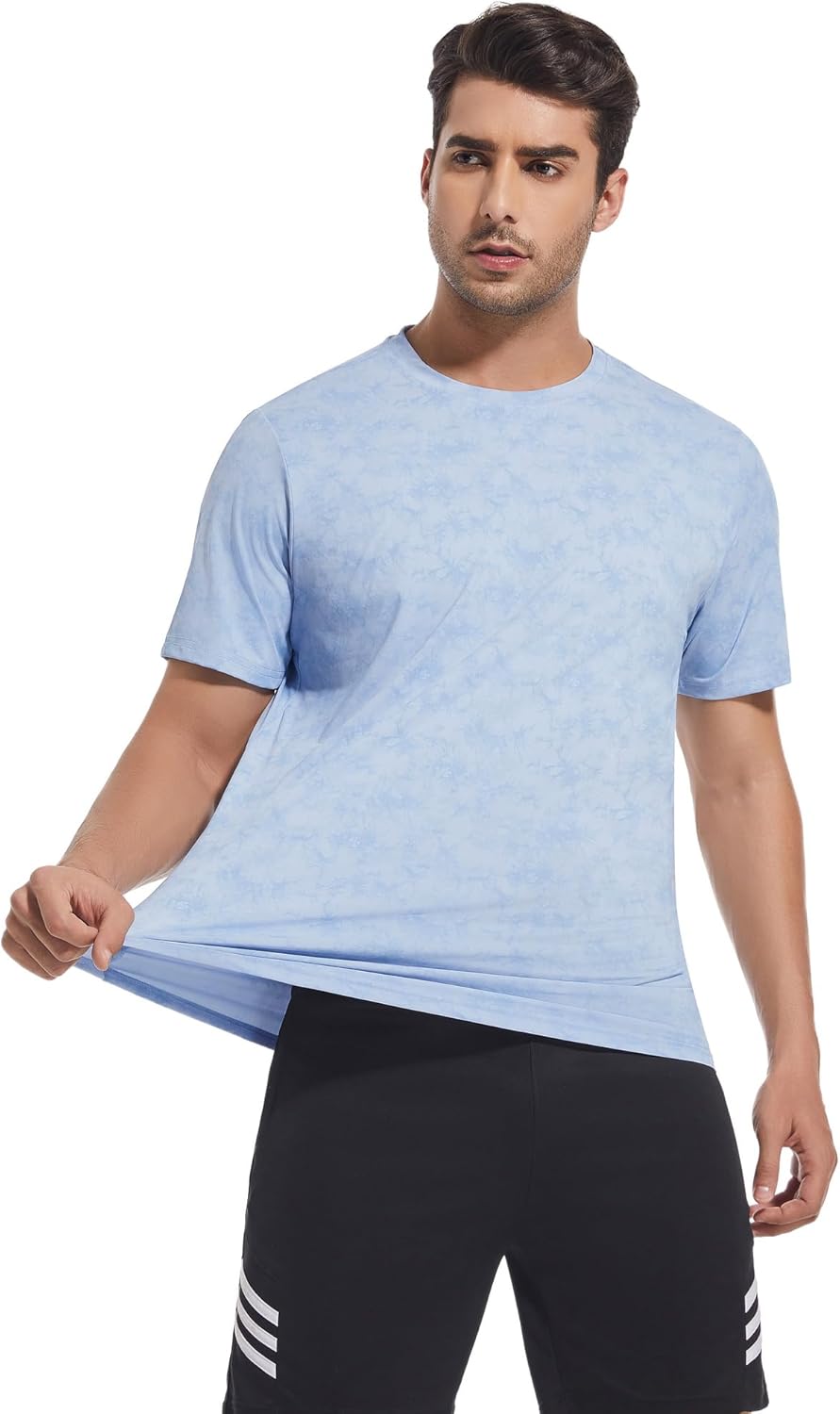 Alex Vando Men's Tie Dye Print Four-Way Stretch T-Shirt