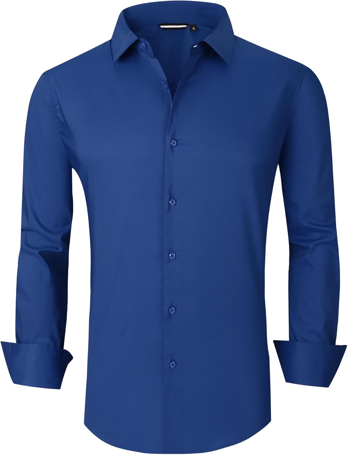 Alex Vando Mens Dress Shirt Wrinkle Free Regular Fit 4-Way Stretch Button Down Shirts