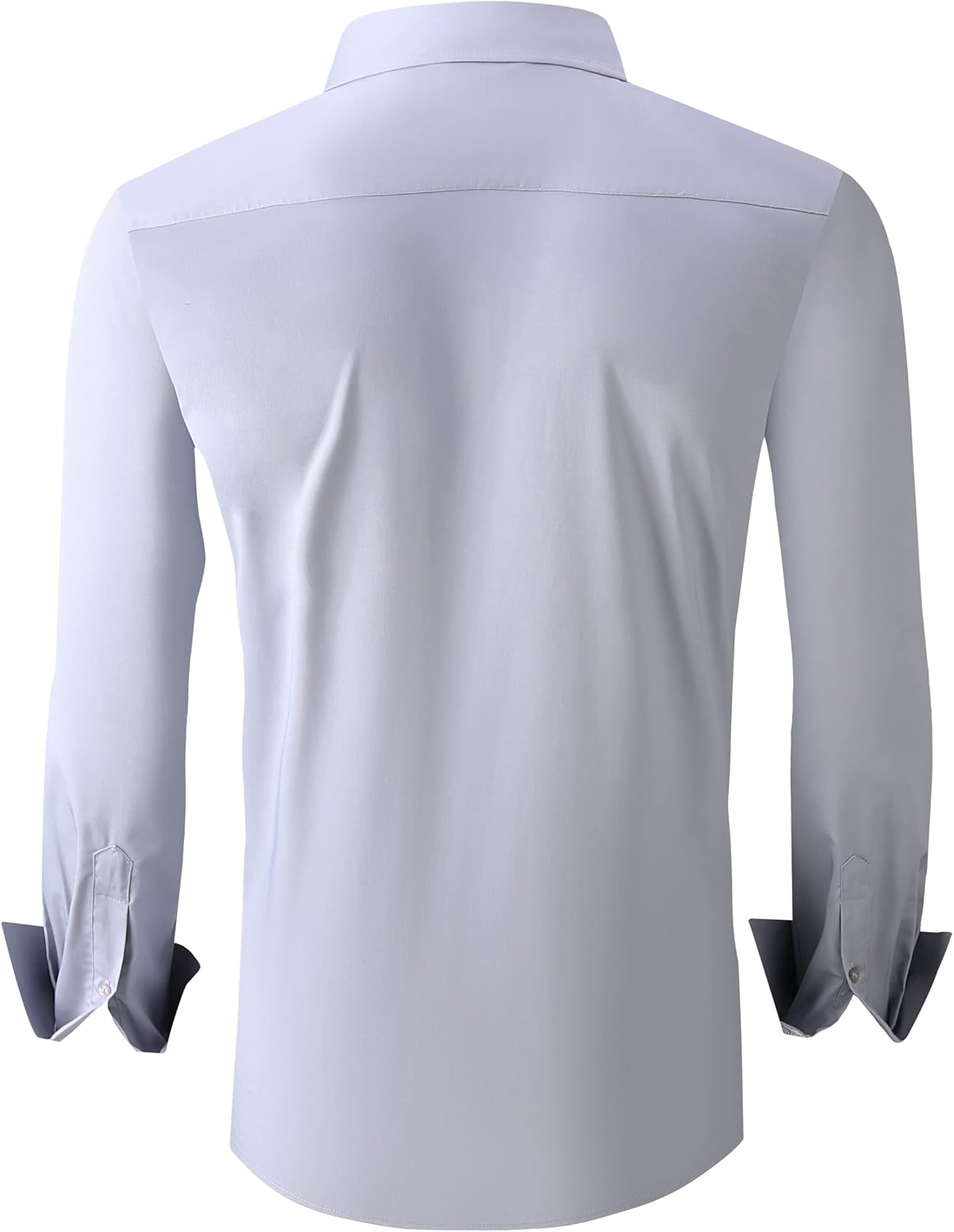 Alex Vando Mens Bamboo Dress Shirts Wrinkle Free Regular Fit Stretch Button Down Shirt