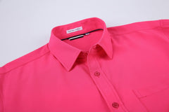 Alex Vando Mens Dress Shirt Wrinkle Free Regular Fit 4-Way Stretch Button Down Shirts
