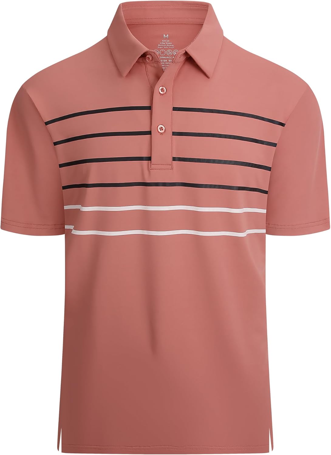 Alex Vando Men's Sport Stripe Polo Shirt