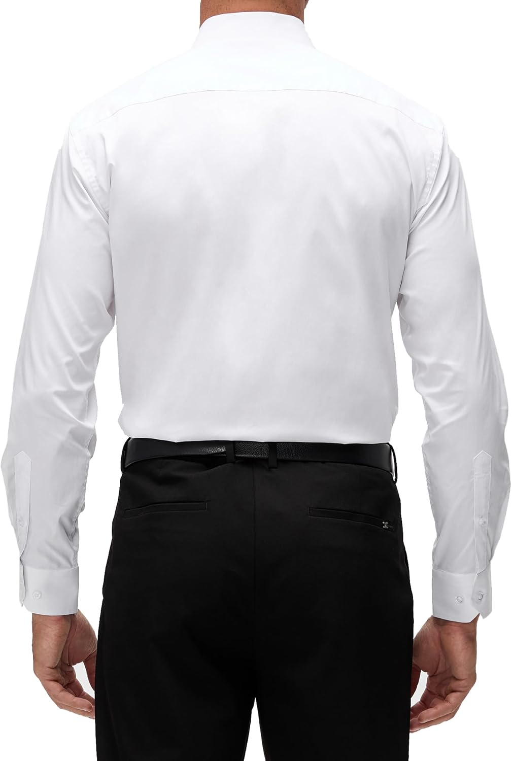 Alex Vando Mens Dress Shirt Wrinkle Free Regular Fit 4-Way Stretch Button Down Shirts
