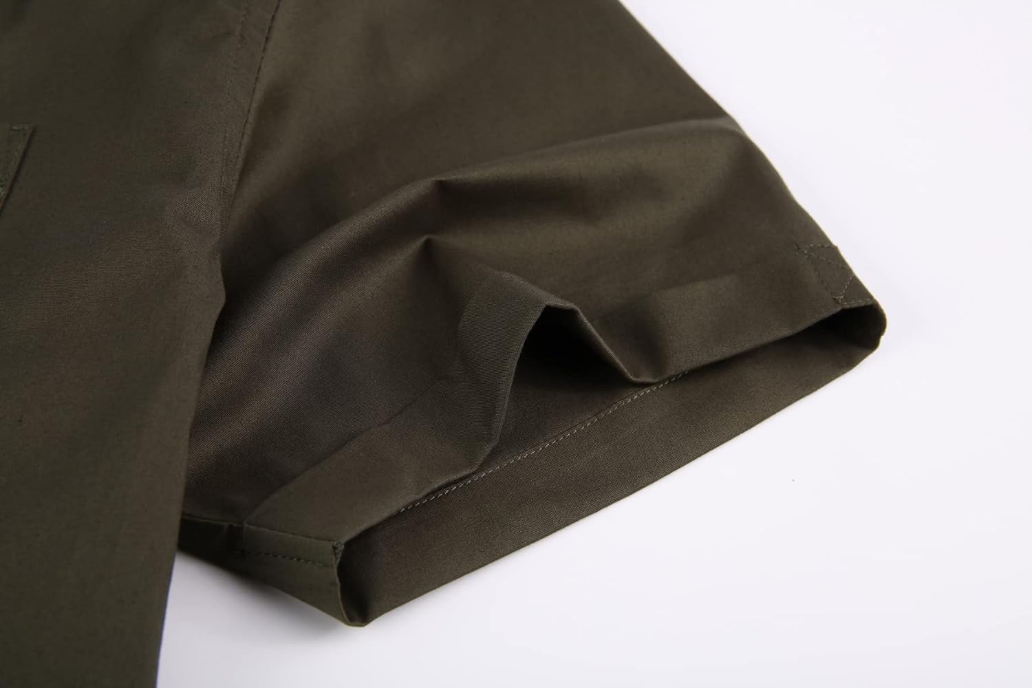Alex Vando Mens Dress Shirts 4-Way Stretch Wrinkle Free Regular Fit Short Sleeve Men Button Down Shirt