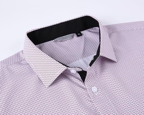 Alex Vando Mens Printed Dress Shirts Long Sleeve Regular Fit Button Down Shirt