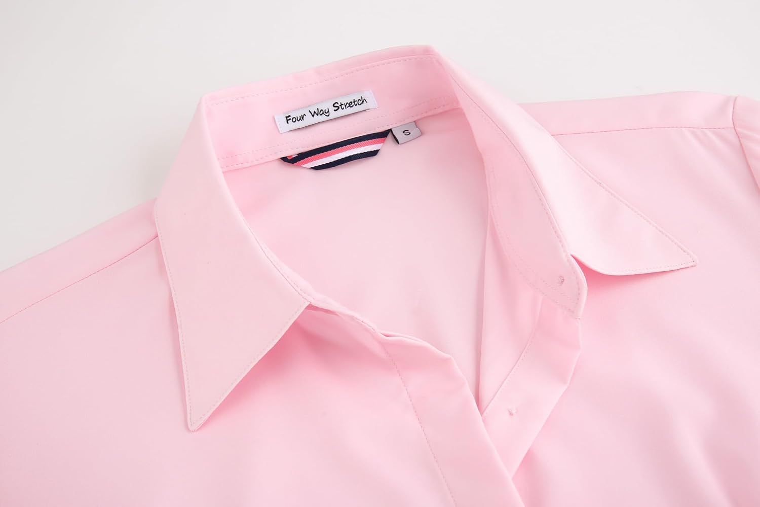 Alex Vando Womens Dress Shirts Wrinkle Free Regular Fit Long Sleeve Stretch Work Shirt