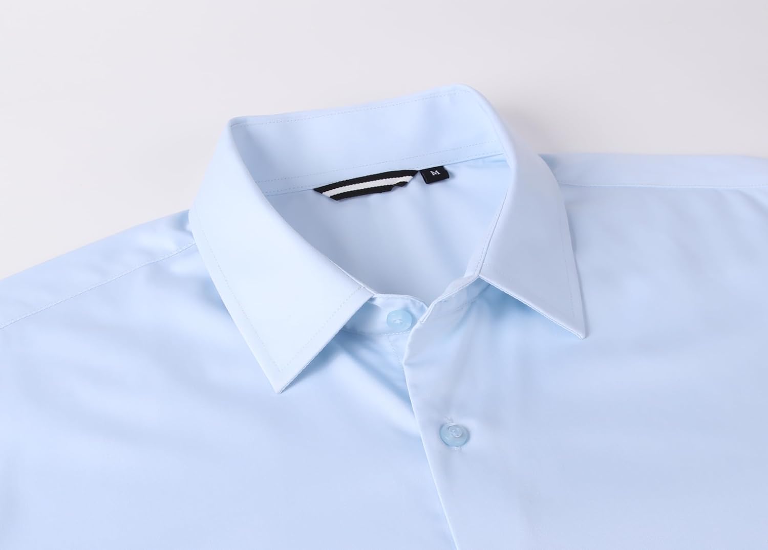 Alex Vando Mens Dress Shirts 4-Way Stretch Wrinkle Free Regular Fit Short Sleeve Men Button Down Shirt