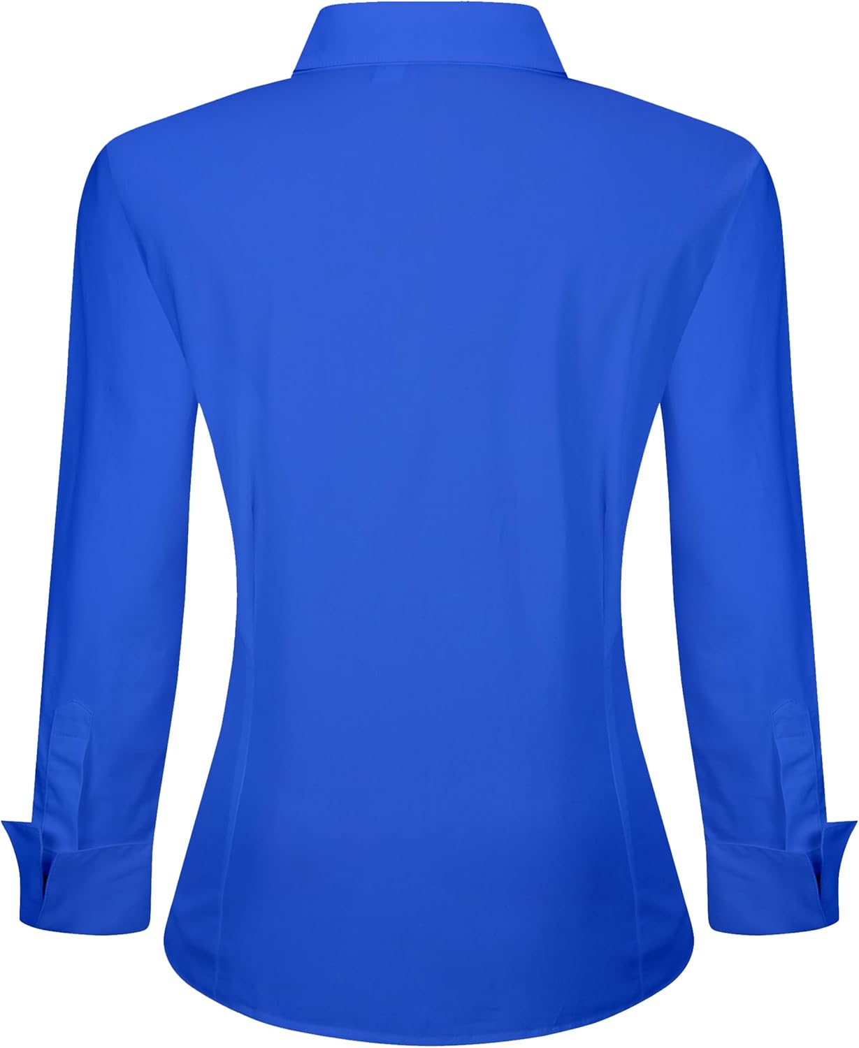 Alex Vando Womens Dress Shirts Wrinkle Free Regular Fit Long Sleeve Stretch Work Shirt