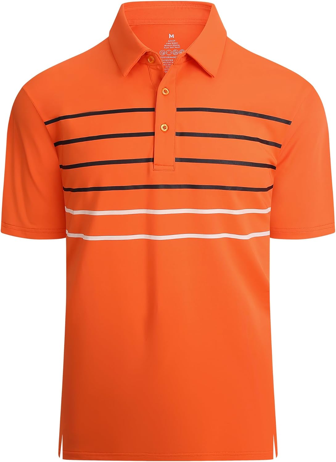 Alex Vando Men's Sport Stripe Polo Shirt