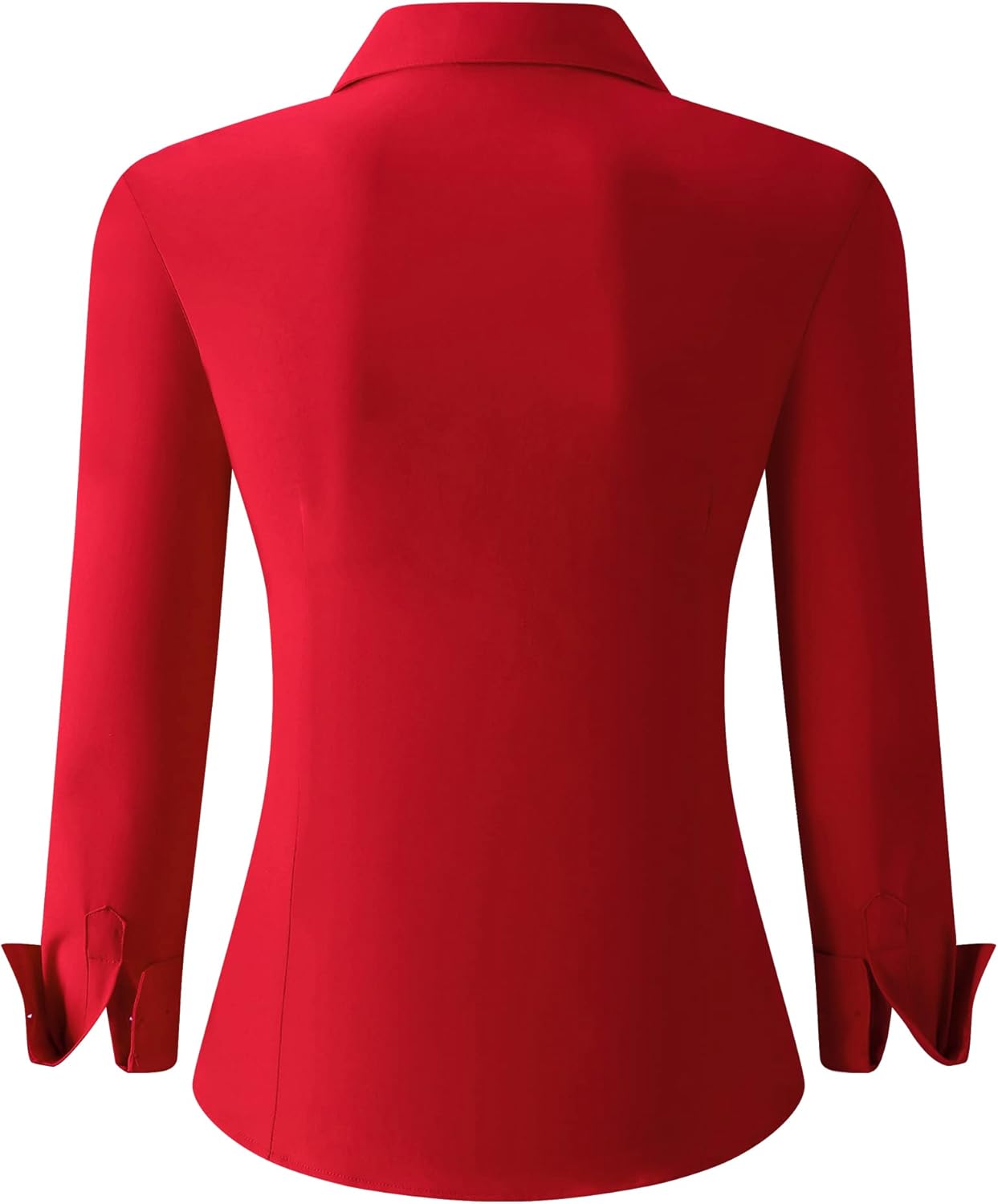 Alex Vando Womens Dress Shirts Wrinkle Free Regular Fit Long Sleeve Stretch Work Shirt
