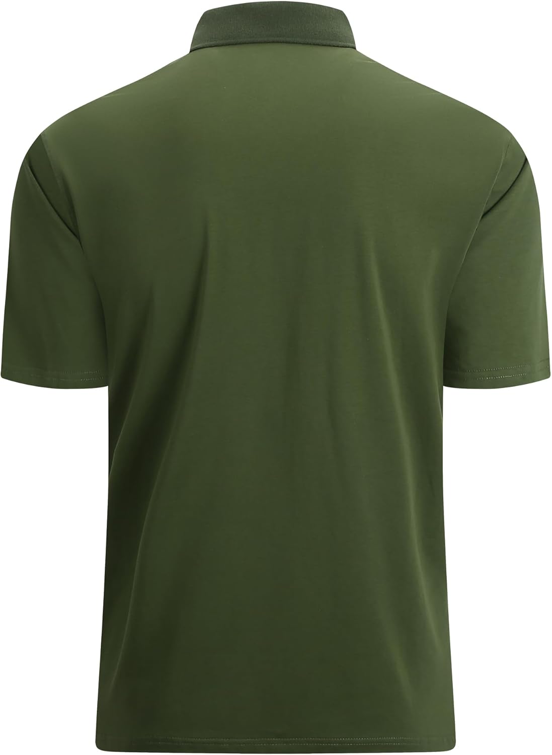 Alex Vando Mens Cotton Polo Shirts V-Neck Short Sleeve Casual Shirts for Men