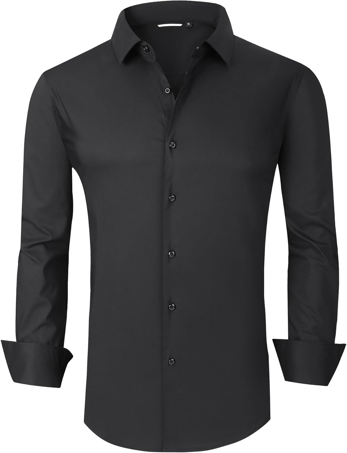 Alex Vando Mens Dress Shirt Wrinkle Free Regular Fit 4-Way Stretch Button Down Shirts