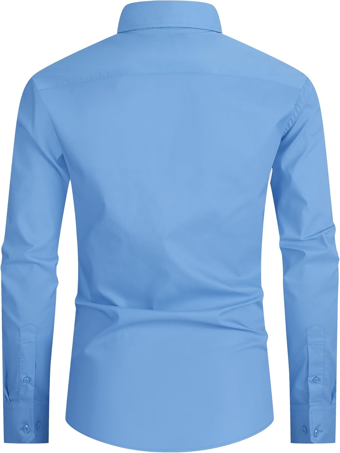 Alex Vando Mens Dress Shirt Easy Care Slim Fit Long Sleeve Cotton Stretch Button Down Shirt