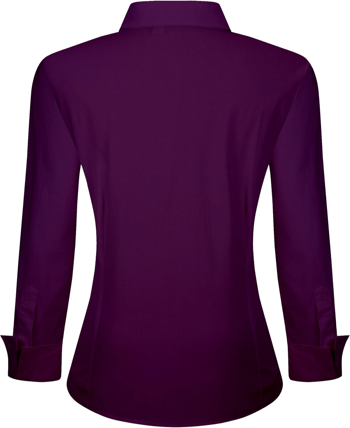 Alex Vando Womens Dress Shirts Wrinkle Free Regular Fit Long Sleeve Stretch Work Shirt