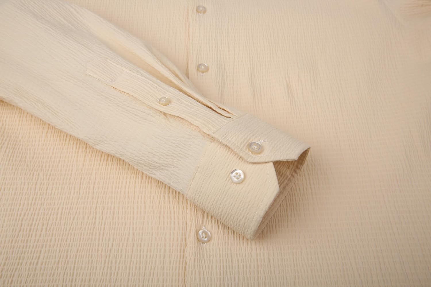 Alex Vando Mens Seersucker Dress Shirts Striped Business Casual Cotton Shirts for Men