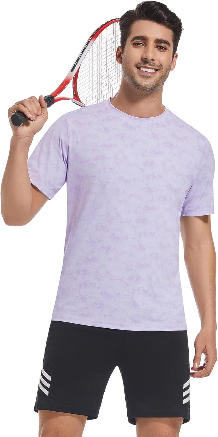 Alex Vando Men's Tie Dye Print Four-Way Stretch T-Shirt