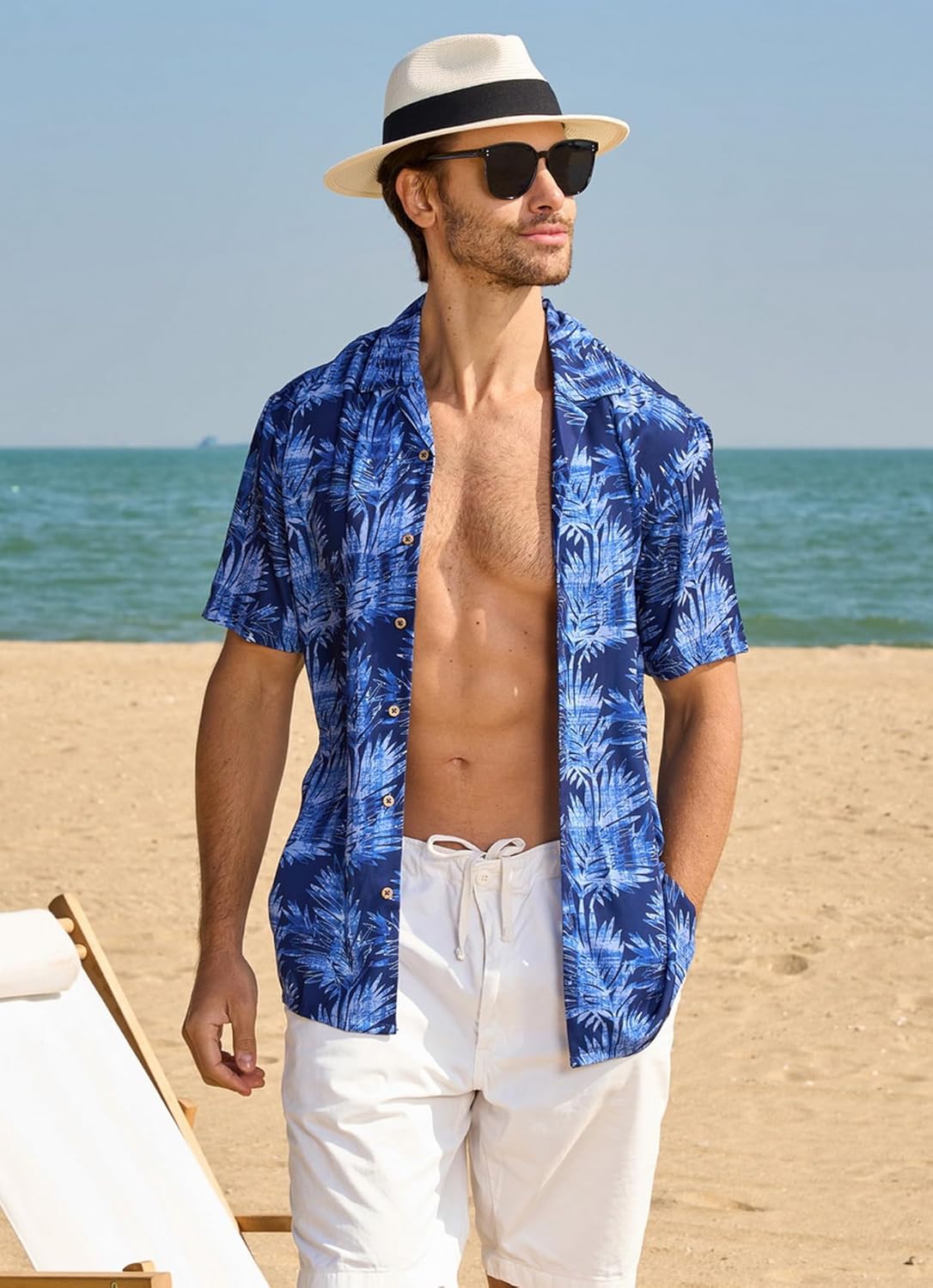 Alex Vando Mens Hawaiian Shirts Short Sleeve Summer Aloha Hawaii Shirts