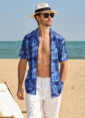Alex Vando Mens Hawaiian Shirts Short Sleeve Summer Aloha Hawaii Shirts