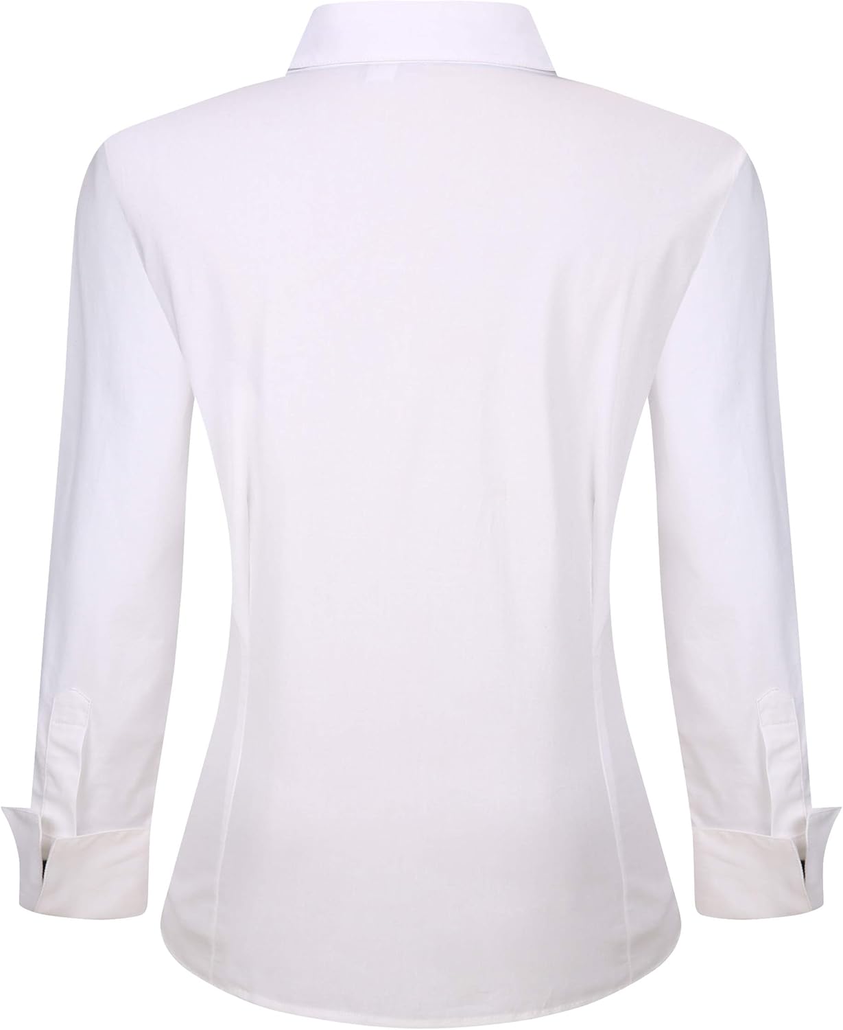 Alex Vando Womens Dress Shirts Wrinkle Free Regular Fit Long Sleeve Stretch Work Shirt