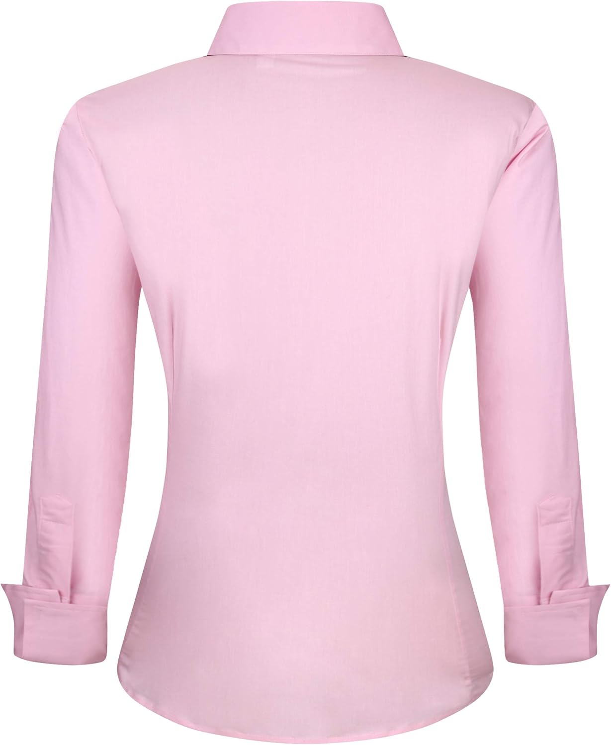 Alex Vando Womens Dress Shirts Wrinkle Free Regular Fit Long Sleeve Stretch Work Shirt