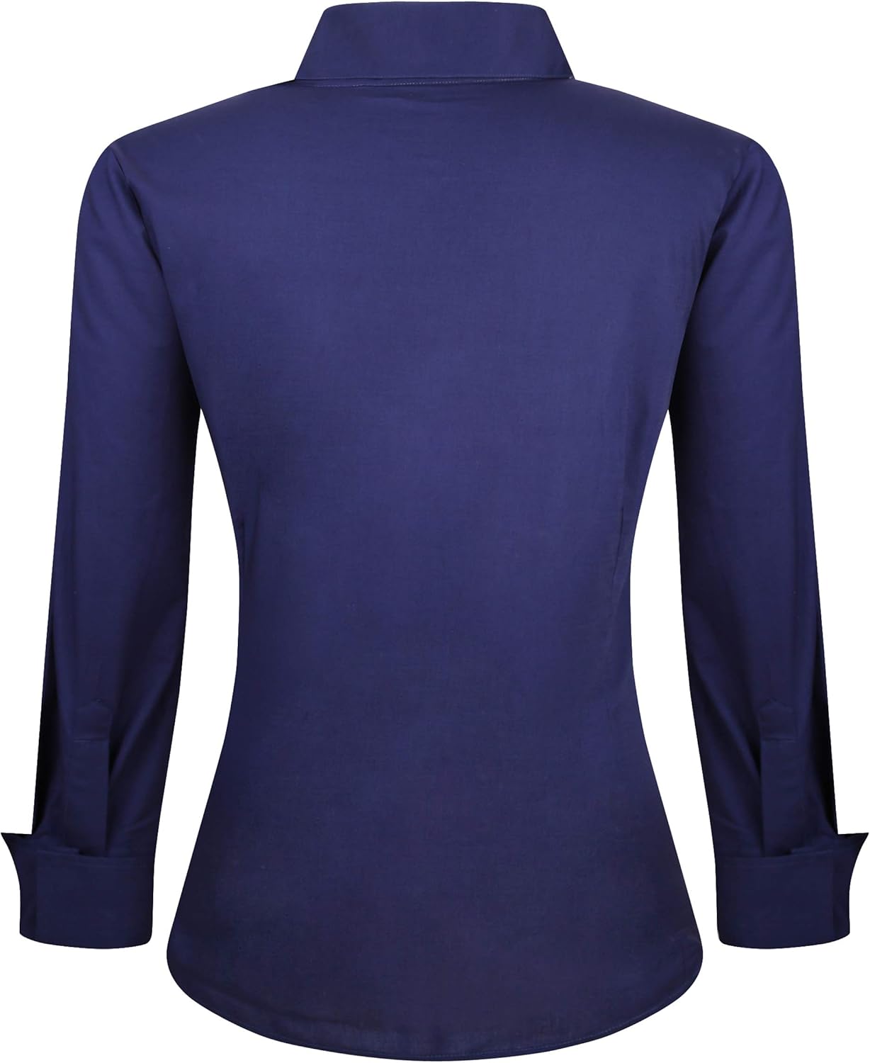 Alex Vando Womens Dress Shirts Wrinkle Free Regular Fit Long Sleeve Stretch Work Shirt