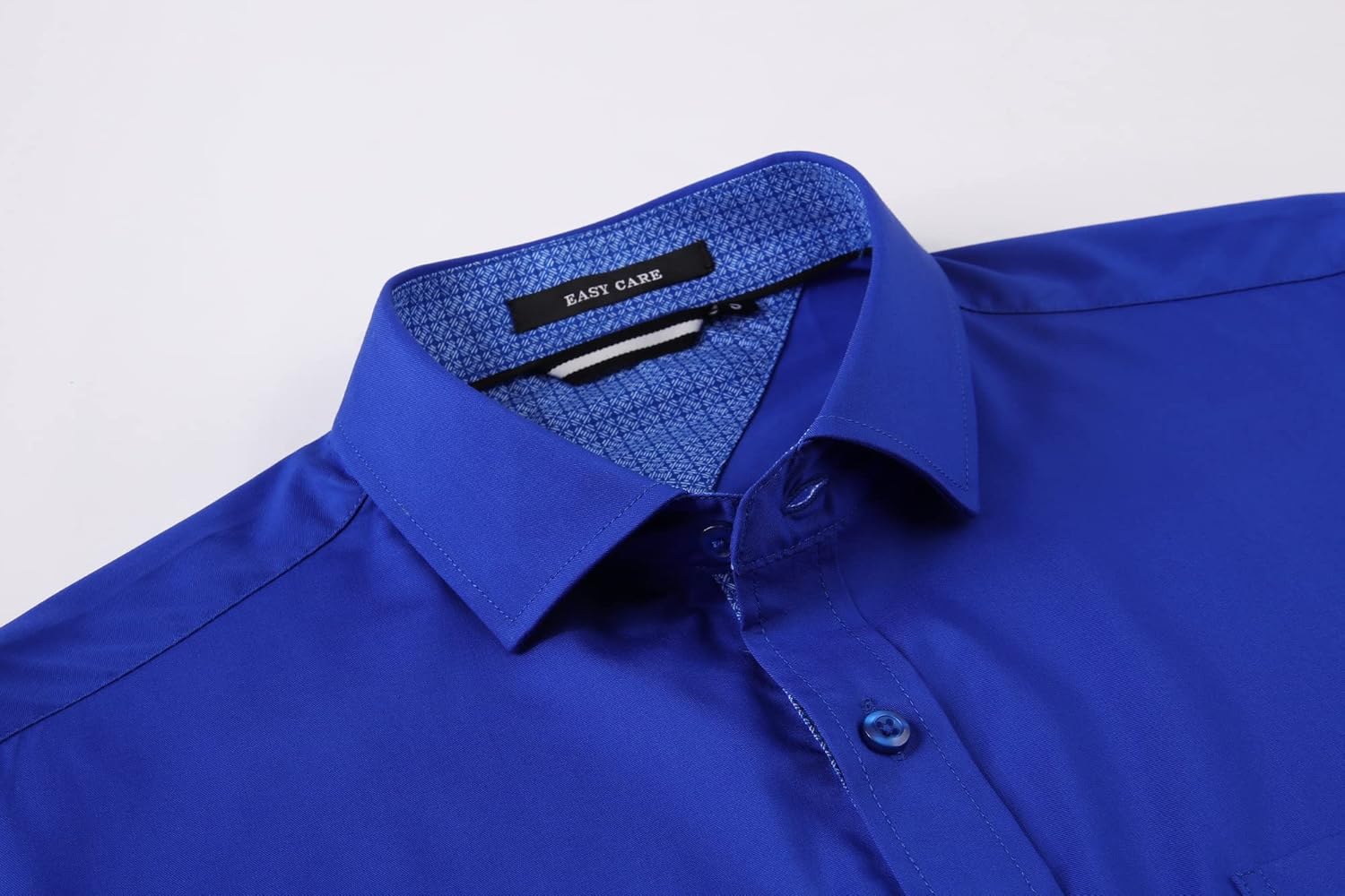 Alex Vando Mens Bamboo Dress Shirts Wrinkle Free Regular Fit Stretch Button Down Shirt