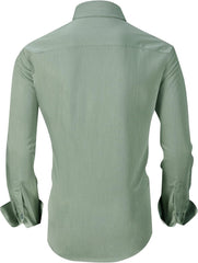 Alex Vando Mens Bamboo Dress Shirts Wrinkle Free Regular Fit Stretch Button Down Shirt