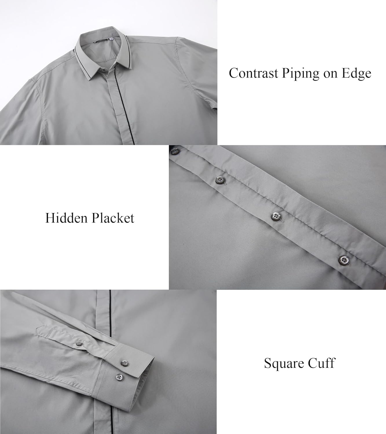 Alex Vando Mens Dress Shirt Wrinkle Free Regular Fit 4-Way Stretch Button Down Shirts