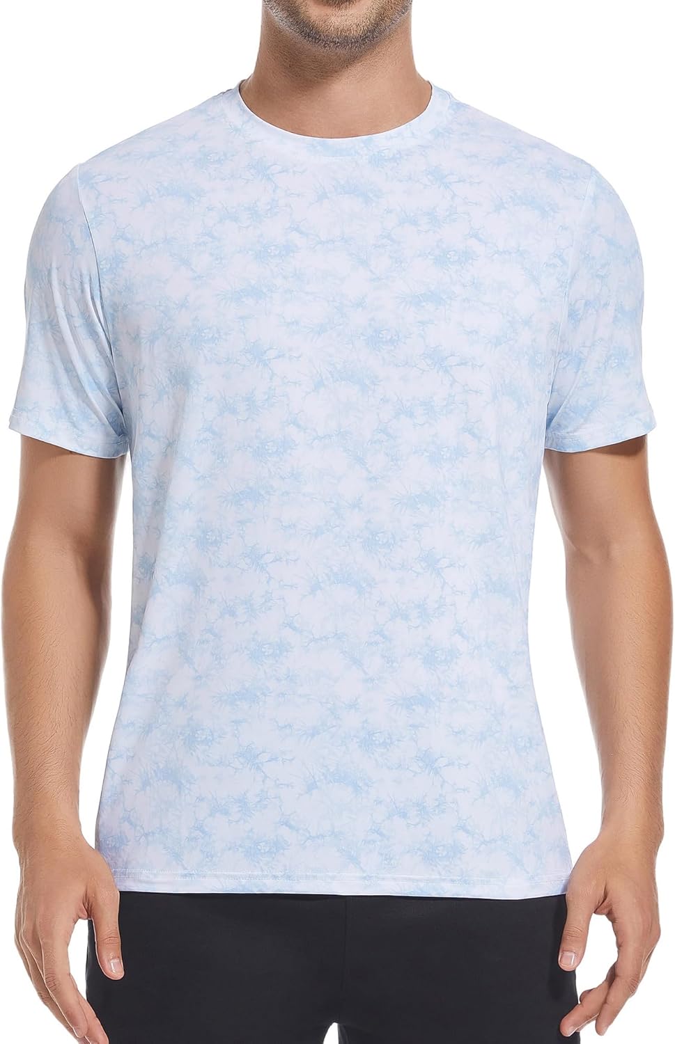 Alex Vando Men's Tie Dye Print Four-Way Stretch T-Shirt
