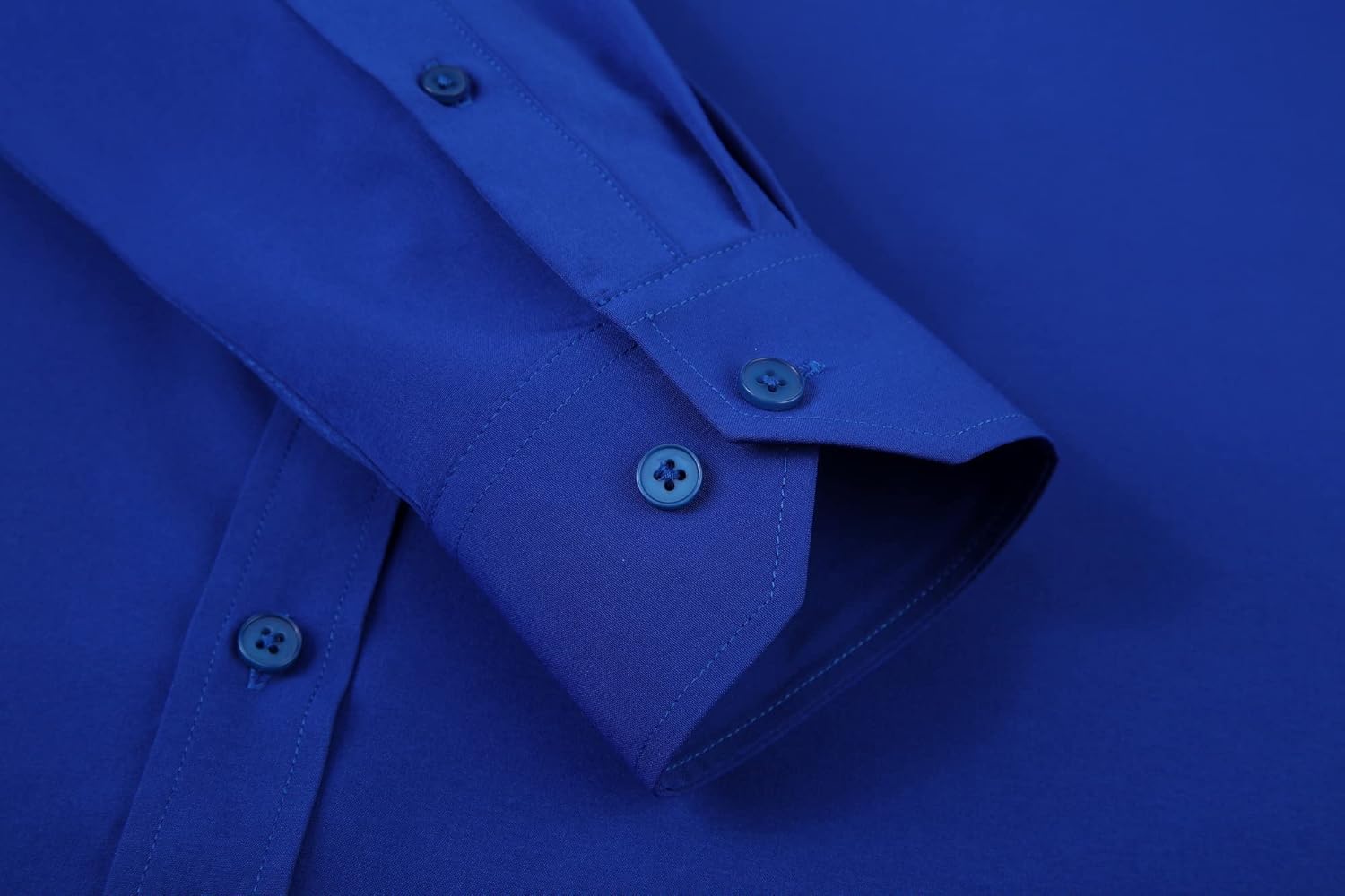 Alex Vando Mens Dress Shirt Wrinkle Free Regular Fit 4-Way Stretch Button Down Shirts