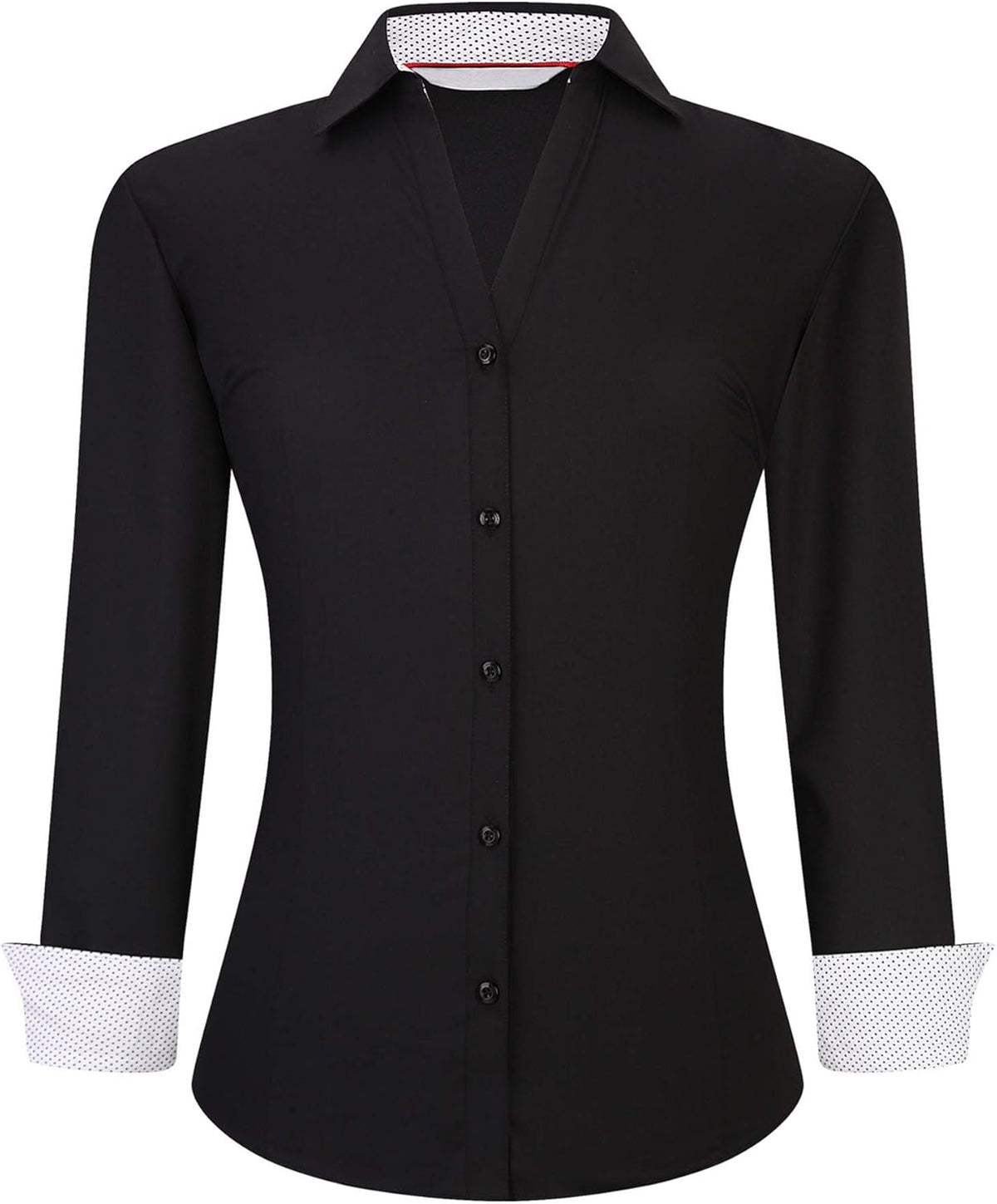 Alex Vando Womens Button Down Shirt Wrinkle Free Casual Long Sleeve Work Blouse Tops