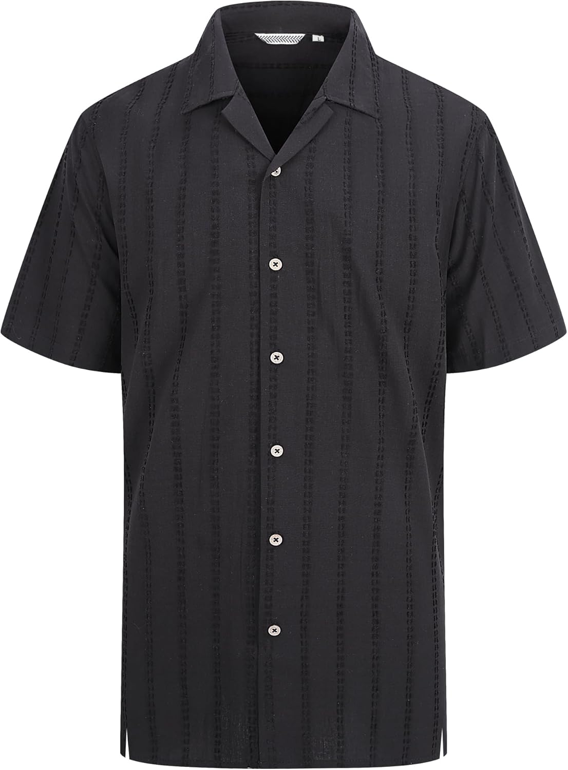 Alex Vando Mens Dress Shirts 4-Way Stretch Wrinkle Free Regular Fit Short Sleeve Men Button Down Shirt