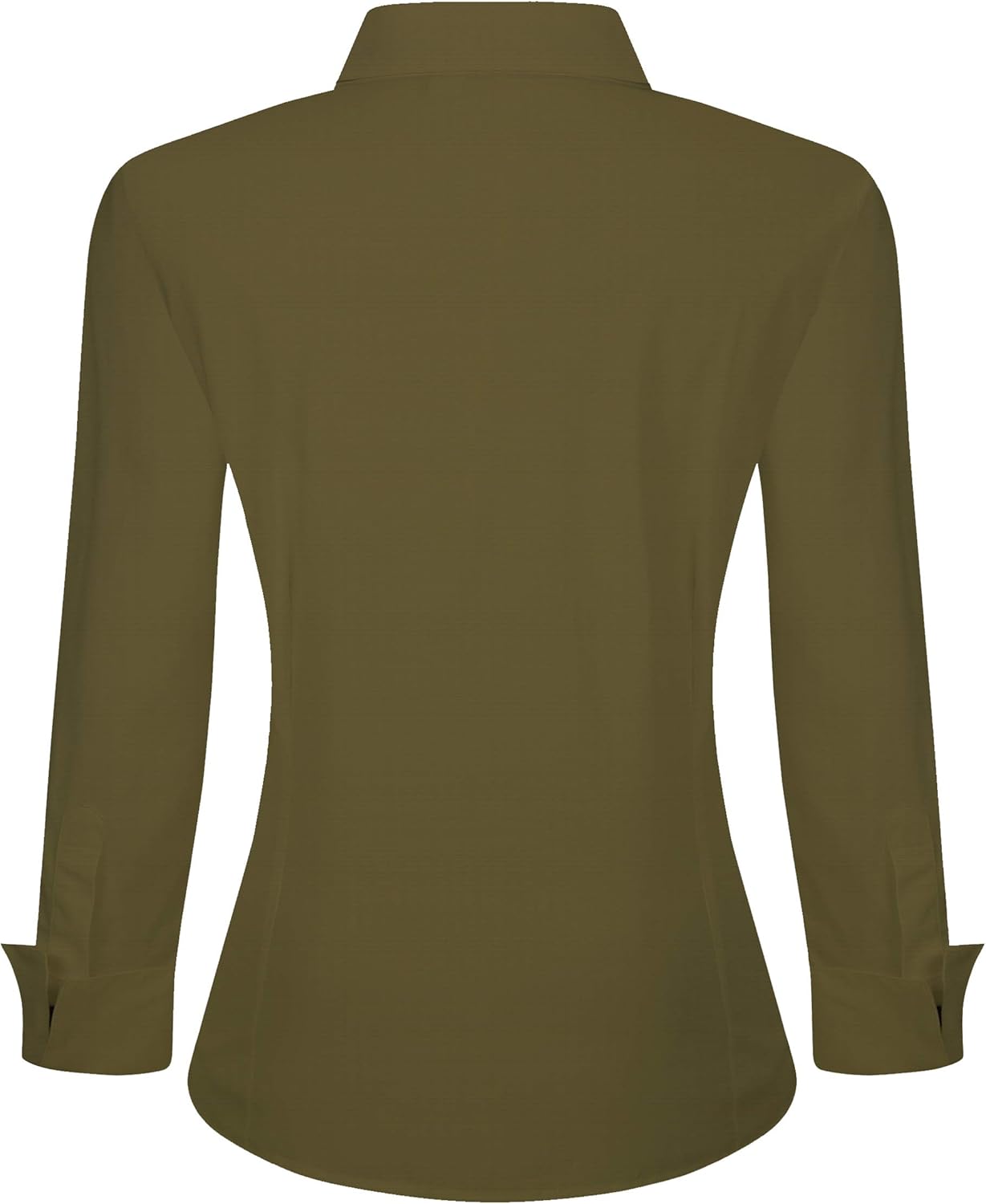 Alex Vando Womens Dress Shirts Wrinkle Free Regular Fit Long Sleeve Stretch Work Shirt